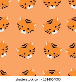 This is a seamless pattern design in the shape of an animal head. This pattern can be used for a variety of purposes, whether commercial, educational, or personal.