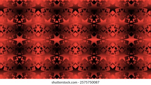 This is a seamless pattern with red tones and dark gradients, evoking a dramatic and bold atmosphere.
