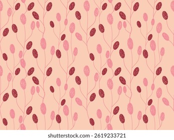 Este é um design de padrão de vetor sem costura com flores rosa. Fundo bonito para a decoração do Dia dos Namorados ou como um papel de parede floral bonito, adequado para festivais, padrões de tecido simples,