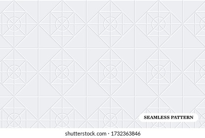 This is a seamless volumetric polygonal texture. These are white oriental patterns. Great idea for paving slabs.