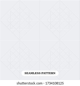 Dies ist eine nahtlose volumetrische polygonale Struktur. Das sind weiße orientalische Muster. Eine gute Idee für die Herstellung von Brammen.