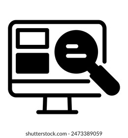 This Search Job icon is suitable for digital nomad, freelancer, working at home, etc.