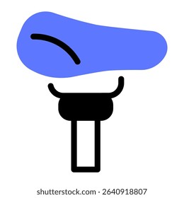 This Seat icon is suitable for Bycycle, Sport, Healthy Lifestyle, etc