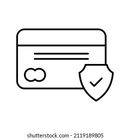 This is a security related icon that uses a simple outline style ready to use for your design project purposes