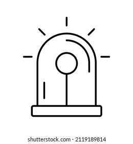 This is a security related icon that uses a simple outline style ready to use for your design project purposes