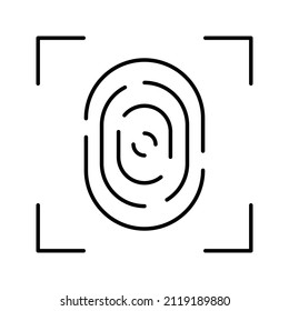 This is a security related icon that uses a simple outline style ready to use for your design project purposes