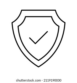 This is a security related icon that uses a simple outline style ready to use for your design project purposes