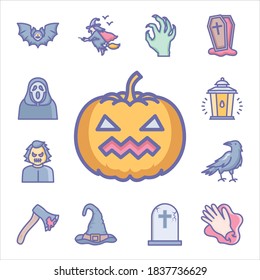 in this set 13 Halloween icons are presented. 