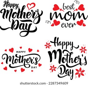 This Set of 4 Mother's Day T-Shirt Designs is the perfect way to celebrate the special women in your life with a touch of style and sentimentality. 