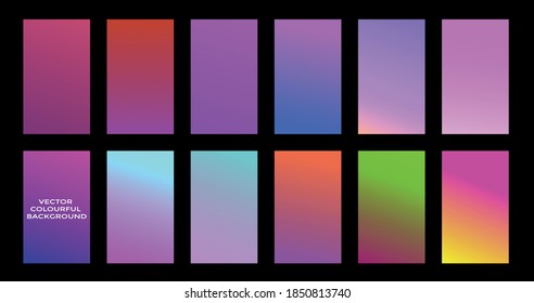 this is a set of abstruct colourful gradient background.