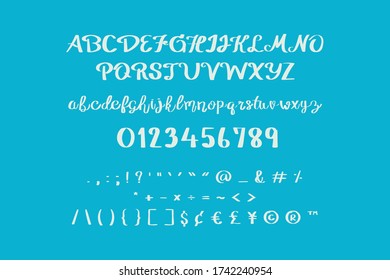 This set is alphabets A-Z, numeral and punctuation that you can use on your logos, social media, print etc.