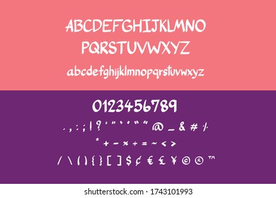 This set is alphabets A-Z, numeral and punctuation that you can use on your logos, social media, print etc.
