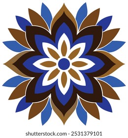  This set of brown and blue seamless floral patterns offers intricate designs perfect for luxury interior decor, fabric prints, and wallpaper. Ideal for elegant and modern design projects.