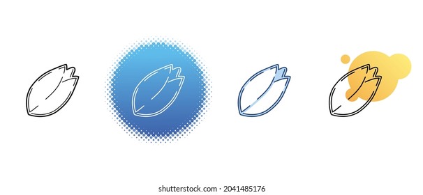 This is a set of contour and color grain icons