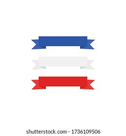 This is set design elements for USA Independence Day Fourth of July. Vector illustration.