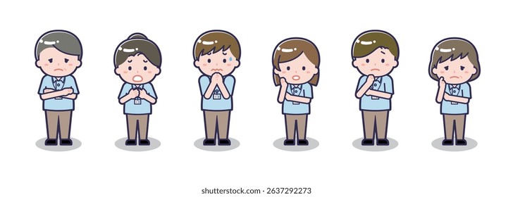 This is a set of different characters who are in trouble.