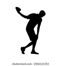 This set of disc golf player silhouette vectors captures the dynamic and athletic essence of the game, featuring engaging and energetic poses that convey a sense of fluid motion
