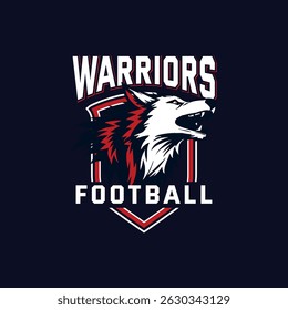  This set of dynamic sports logos features a fierce wolf as the central icon, symbolizing power, loyalty, and aggression. 