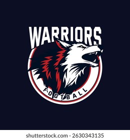  This set of dynamic sports logos features a fierce wolf as the central icon, symbolizing power, loyalty, and aggression. 