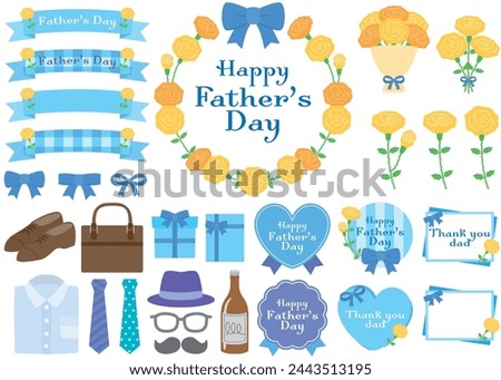This is a set of father's day  illustrations.