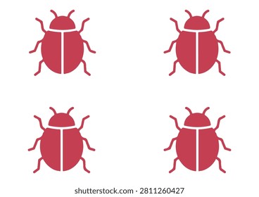 This set features a collection of red beetle silhouettes, presented in a clean, minimalist, and professional flat design style. These repeated insect graphics are perfect for nature-themed patterns, entomology educational materials, creative designs, wildlife publications, or any design work requiring recognizable, uniform, and charming insect icons.

#BeetleIcons #InsectCollection #RedBugs #VectorDesign #NatureGraphics #EntomologyArt #FlatIllustration #WildlifeIcons #MinimalistBeetle #CreativeNatureAssets