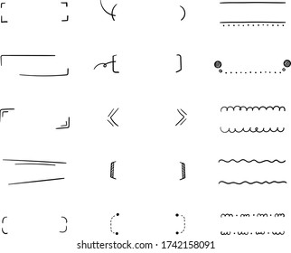 this is set of handwriting frame.