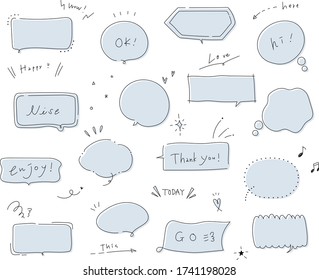 吹き出し 手書き 可愛い Images Stock Photos Vectors Shutterstock