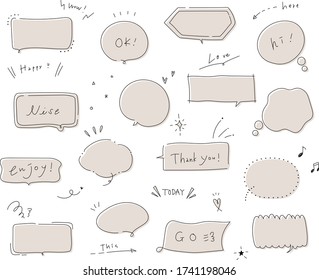 手書き 吹き出し のイラスト素材 画像 ベクター画像 Shutterstock