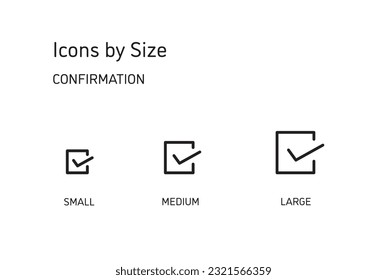 This set of icons is available in three sizes, large, medium, and small.