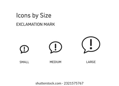 This set of icons is available in three sizes, large, medium, and small.