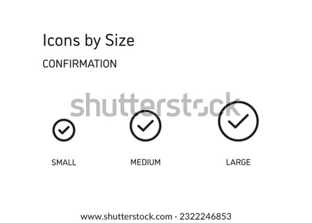 This set of icons is available in three sizes, large, medium, and small.
