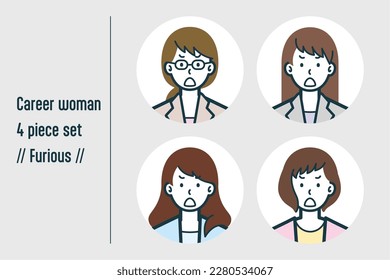 Este es un conjunto de ilustraciones de una mujer de carrera Furiosa.