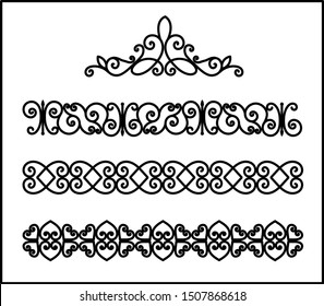 This is set of a metal forged elements with vintage ornaments. Art forging belongs to the category of manual work. set of ornamental curl borders on white background. Collection of forging.
BALCONY.
