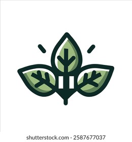 This set of natural-themed icons is designed to be simple and modern, featuring trees, mountains, rivers, the sun, clouds, leaves, butterflies, and flowers. Perfect for eco-friendly and nature-related