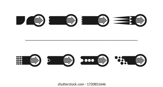 This is a set of new, modern simple arrows. Successful application for infographics and web design.
