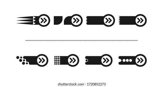 Este es un conjunto de flechas simples, nuevas y modernas. Aplicación exitosa para infografías y diseño web.