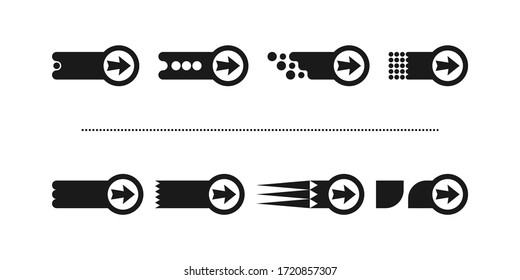 This is a set of new, modern simple arrows. Successful application for infographics and web design.