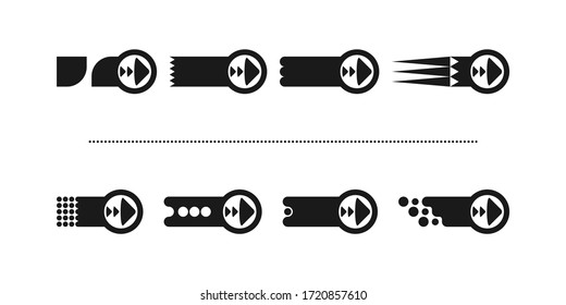 This is a set of new, modern simple arrows. Successful application for infographics and web design.