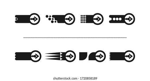 This is a set of new, modern simple arrows. Successful application for infographics and web design.