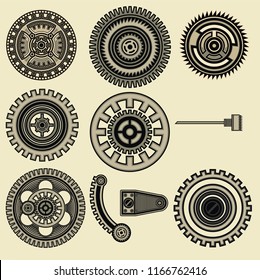 This set of “Steampunk Ornament” are perfect for using on frame ornament, badges ornament and other creative applications.