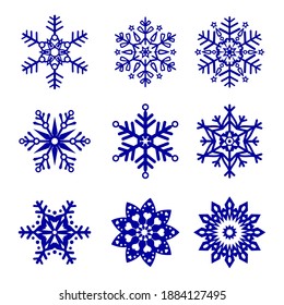 This set of snowflakes is perfect for any creative work. Design a print on a warm winter sweater. Create window stickers, card designs, T-shirts, laser cut, prints and more!