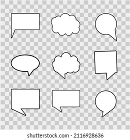 This set of speech bubble vectors, text or quote holders, is perfect for your quote holder.