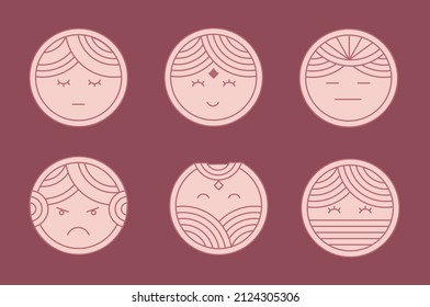 This is a set of women logos templates with monoline style, suitable for your feminist, woman, boutique business