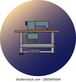 This is a sewing machine vector commonly used by electric sewing machine tailors