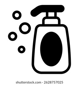 This Shampoo icon is suitable for Beauty Salon, Spa, Barber Shop, etc