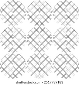 This shapes pattern design features a variety of geometric forms like circles, squares, and triangles, arranged in harmonious compositions. Perfect for backgrounds, textiles, modern digital projects.