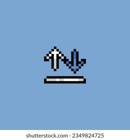 este es un icono compartido en el arte de píxeles con color sencillo y fondo azul, este elemento es bueno para presentaciones, pegatinas, iconos, diseño de camisetas, activo de juego, logotipo y proyecto.