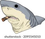 this is a shark illustration perfect for your profile, your logo, your banner and more