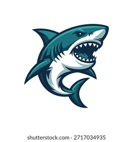 This is a sharp, high-energy mascot logo that would work perfectly for a sports team, an esports organization, or a coastal brand.