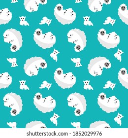This sheep seamless pattern is suitable for children's fabric, products and anyone who cannot handle cuteness. 